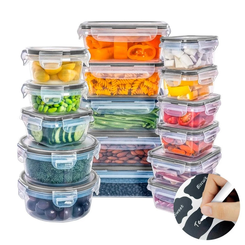 Conjunto De 16 Potes Herméticos