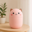 Mini Umidificador Gatinho – Leveza e charme para o seu cantinho.