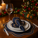 Kit Sousplat & Guardanapo Natalino – 4 Peças