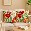 Dueto Bordado - Capa para Almofadas 45×45cm