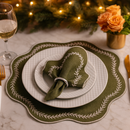 Kit Sousplat & Guardanapo Natalino – 4 Peças