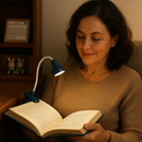 Mini Lâmpada de Leitura com Clipe