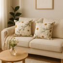 Dueto Bordado - Capa para Almofadas 45×45cm