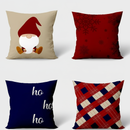 Kit 4 Capas de Almofadas Natalinas – 45x45cm