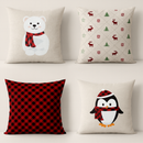 Kit 4 Capas de Almofadas Natalinas – 45x45cm