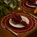 Kit Sousplat & Guardanapo Natalino – 4 Peças