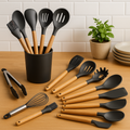 Kit Utensílios de Cozinha em Silicone