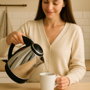 Chaleira Elétrica em Aço Inox