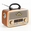 Rádio Retrô Bluetooth Vintage – Charme, som e nostalgia em um só toque