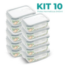 Kit Potes Herméticos 640ml - Vidro